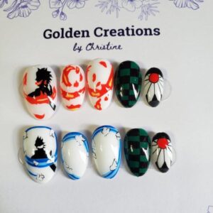 Tanjiro Nails